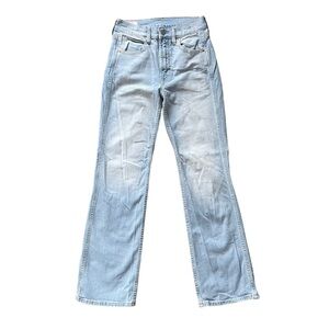 👖 GAP Women's Light Wash High Rise Flare Jeans Vintage Style Sz 26/2R